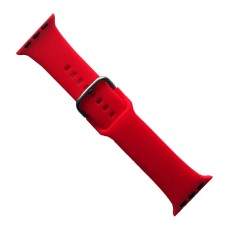 Ремінець Apple Watch 38, Watch 40, Silicone Metal Clasp, Червоний