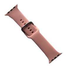 Ремінець Apple Watch 42, Watch 44, Silicone Metal Clasp, Silt, Бежевий