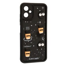 Чохол Samsung A075 Galaxy A07, HAPPY Cookie, Чорний