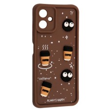 Чохол Samsung A075 Galaxy A07, HAPPY Cookie, Коричневий