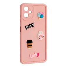 Чохол Samsung A075 Galaxy A07, HAPPY Cookie, Light Pink, Рожевий