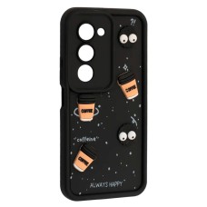 Чохол Xiaomi Redmi 15, HAPPY Cookie, Чорний