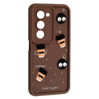 Чохол Xiaomi Redmi 15, HAPPY Cookie, Коричневий