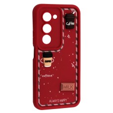 Чохол Xiaomi Redmi 15, HAPPY Cookie, Marsala, Бордовий