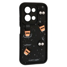 Чохол Xiaomi Poco C85, Redmi 15C, HAPPY Cookie, Чорний