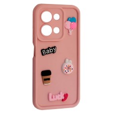 Чохол Xiaomi Poco C85, Redmi 15C, HAPPY Cookie, Light Pink, Рожевий