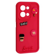 Чохол Xiaomi Poco C85, Redmi 15C, HAPPY Cookie, Рожевий