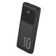 Павербанк (Power Bank) WUW Y11 TUGI, 10000 mAh, Черный