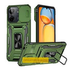 Чохол Xiaomi Poco C85, Redmi 15C, Epik Camshield Army Ring, Army Green, Оливковий