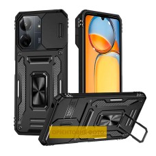 Чохол Xiaomi Poco C85, Redmi 15C, Epik Camshield Army Ring, Чорний