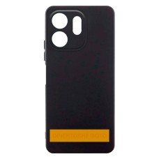 Чохол Motorola G06 Power, Moto G06, GETMAN Liquid Silk, Чорний