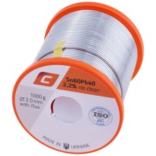 Проволочный припой Sn60Pb40, 1000 гр.