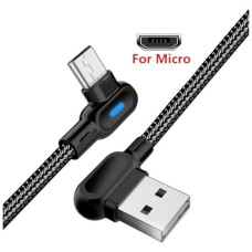 USB кабель, MicroUSB, 1.0 м., Черный