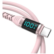 USB кабель, Type-C, 2.0 м., Розовый