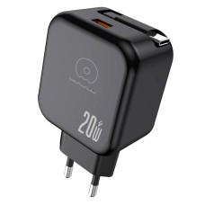 Сетевое зарядное устройство WUW C269, с кабелем, Type-C, Черный