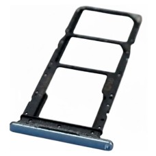Слот SIM-карти (лоток) ZTE Blade A54, з роз'ємом карти пам'яті, Блакитний
