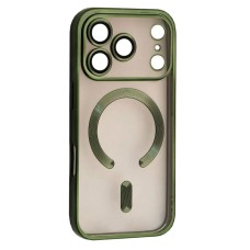 Чохол Apple iPhone 17 Pro, FIBRA Chrome, Dark Green, Зелений