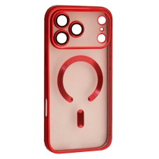 Чохол Apple iPhone 17 Pro, FIBRA Chrome, Червоний