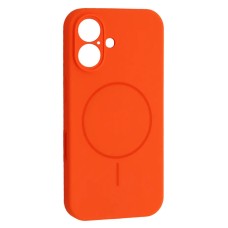 Чохол Apple iPhone 16, Air Beats Full Camera, MagSafe, Помаранчевий