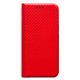 Чохол-книжка Xiaomi Redmi Note 15, Carbon Case, Червоний