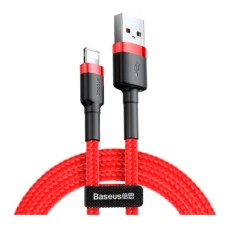 USB кабель Baseus CALKLF-R09 Cafule Apple iPhone SE 2022, iPhone 14 Pro Max, iPhone 14 Plus, iPhone 14 Pro, iPhone 14, iPhone 13 Pro, iPhone 13 Mini, iPhone 13, iPhone 13 Pro Max, iPhone 12 Mini, iPhone 12 Pro Max, Lightning, 3.0 м., Червоний