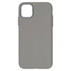 Чохол Apple iPhone 11, D-Glory Ultra Slim, Silver Carbon, MagSafe, Срібний
