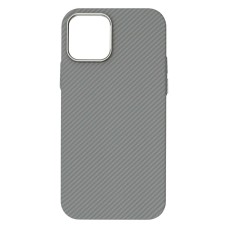 Чохол Apple iPhone 12, iPhone 12 Pro, D-Glory Ultra Slim, Silver Carbon, MagSafe, Срібний