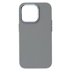 Чохол Apple iPhone 16 Pro, D-Glory Ultra Slim, Silver Carbon, MagSafe, Срібний