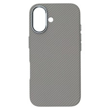 Чохол Apple iPhone 17, D-Glory Ultra Slim, Silver Carbon, MagSafe, Срібний