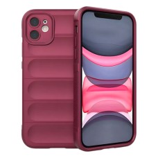 Чохол Apple iPhone 12, Shockproof Protective, Plum, Бордовий
