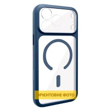 Чохол Apple iPhone 13 Pro, GETMAN Moon Clear, MagSafe, Синій