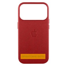 Чохол Apple iPhone 17 Air, Leather Case Color, Crimson, MagSafe, Червоний