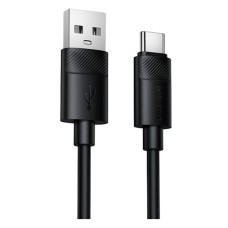 USB кабель Borofone BX123 Leya, Type-C, 1.0 м., Чорний