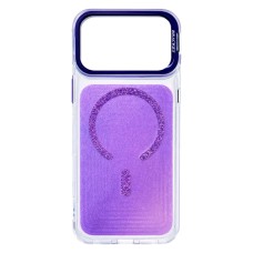 Чехол Apple iPhone 15 Pro Max, Epik Jewel Sparkle, MagSafe, Lavender Glitter, Лавандовый
