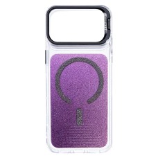 Чехол Apple iPhone 15 Pro Max, Epik Jewel Sparkle, MagSafe, Violet Shimmer, Фиолетовый