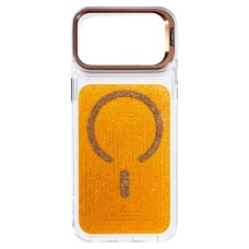 Чохол Apple iPhone 17 Pro, Epik Jewel Sparkle, Sunny Gold, MagSafe, Золотий
