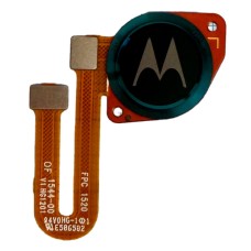 Шлейф Motorola XT2083 Moto G9 Play, зі сканером відбитка пальця, зелений
