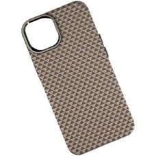 Чохол Apple iPhone 13, Elite Carbon Matte Box, Brown Herringbone, MagSafe, Малюнок