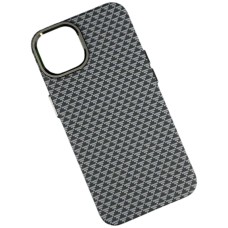 Чохол Apple iPhone 13, Elite Carbon Matte Box, Grey Herringbone, MagSafe, Малюнок