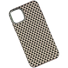 Чехол Apple iPhone 17, Elite Carbon Matte Box, MagSafe, Biege Herringbone, Рисунок