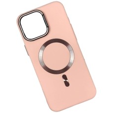 Чохол Apple iPhone 13 Pro Max, Soft Lens Protection, MagSafe, Рожевий