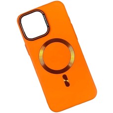 Чохол Apple iPhone 13 Pro Max, Soft Lens Protection, MagSafe, Помаранчевий