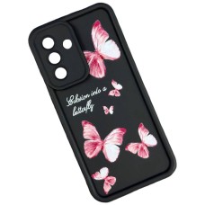 Чохол Xiaomi Redmi Note 11, Redmi Note 11S, Shock Sides Resistant, Pink Batterfly, Малюнок