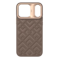 Чехол Apple iPhone 17 Pro Max, Kajsa Briquette Rhombus, Desert Gold, Золотой