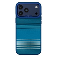 Чехол Apple iPhone 17 Pro, Kajsa Resort Gradient Stripe, MagSafe, Синий