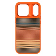 Чехол Apple iPhone 17 Pro Max, Kajsa Resort Gradient Stripe, MagSafe, Оранжевый