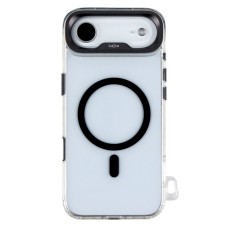 Чохол Apple iPhone 17 Air, Kajsa Trans-Shield, Gun Metal, MagSafe, Прозорий