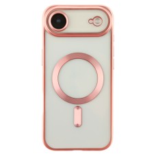 Чохол Apple iPhone 17 Air, Metallic Full Camera Matte, MagSafe, Рожевий