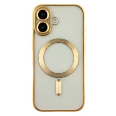 Чохол Apple iPhone 17, Metallic Full Camera Matte, MagSafe, Золотий