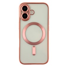 Чохол Apple iPhone 17, Metallic Full Camera Matte, MagSafe, Рожевий